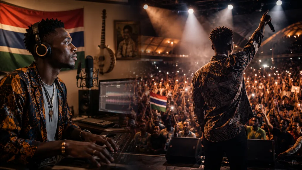 Gambian musician building an international audience.